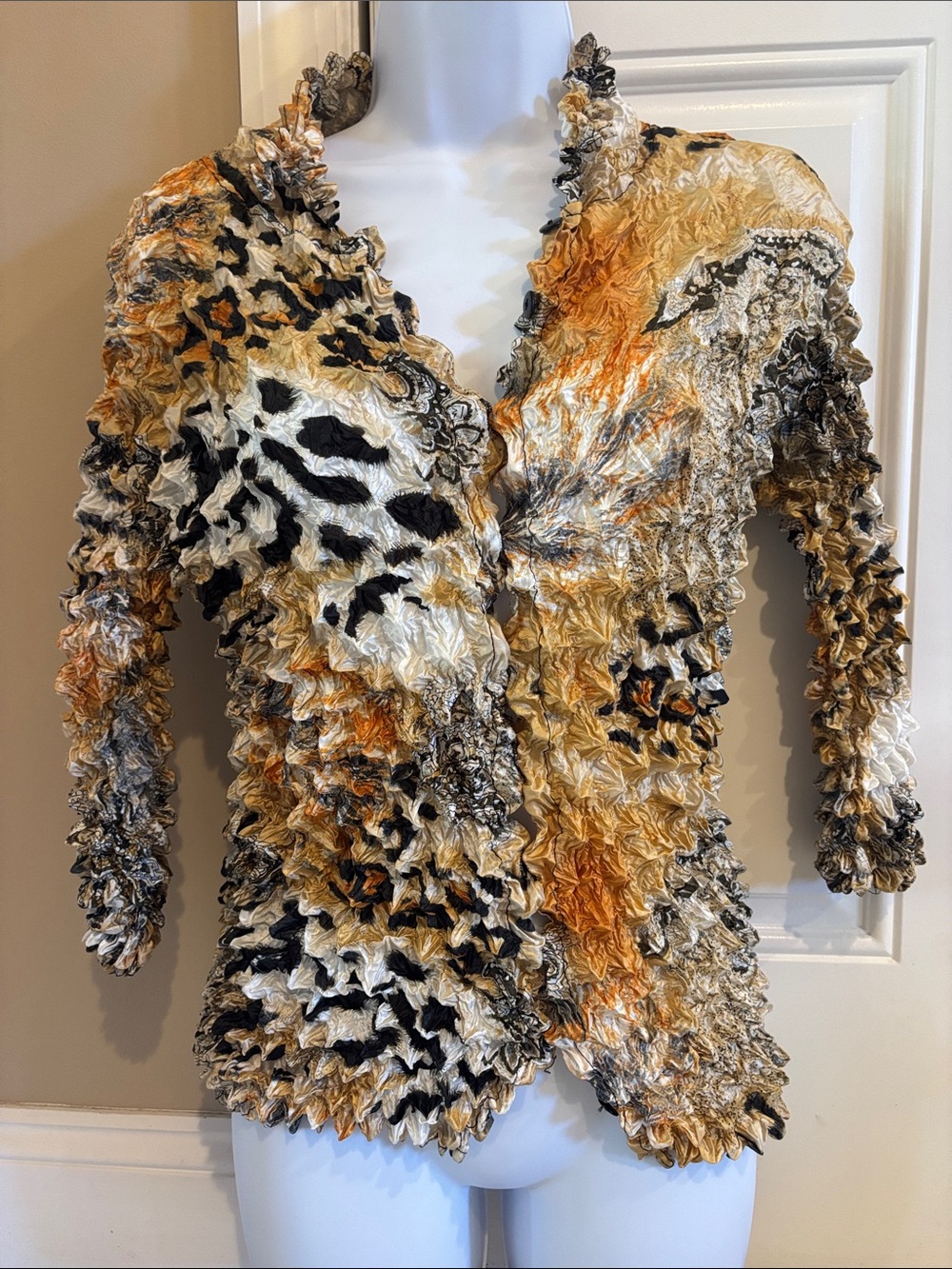 Y2K She’s All That Animal-Print Popcorn Shirt OSFM